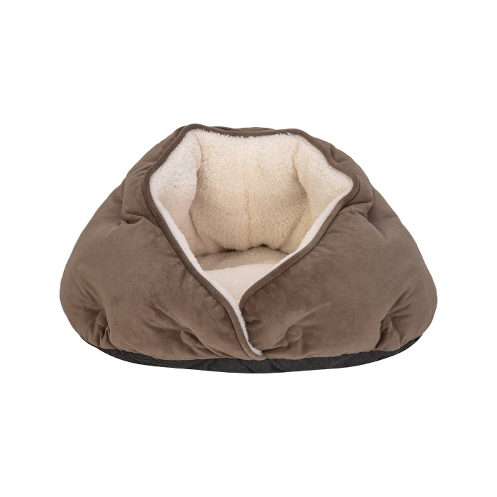 Pet Comfort Paris Perla Kedi ve Köpek Yatağı Kahverengi 50cm