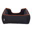 Pet Comfort Alpha Kedi ve Köpek Yatağı Siyah w Turuncu Biye S 60x50cm