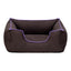 Pet Comfort Alpha Kedi ve Köpek Yatağı Kahverengi w Mor Biye S 60x50cm