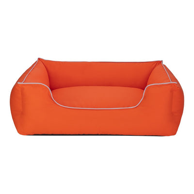 Pet Comfort Alpha Köpek Yatağı Turuncu w Beyaz Biye M 80x65cm