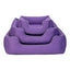 Pet Comfort Alpha Kedi ve Köpek Yatağı Mor w Beyaz Biye S 60x50cm
