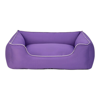 Pet Comfort Alpha Köpek Yatağı Mor w Beyaz Biye M 80x65cm