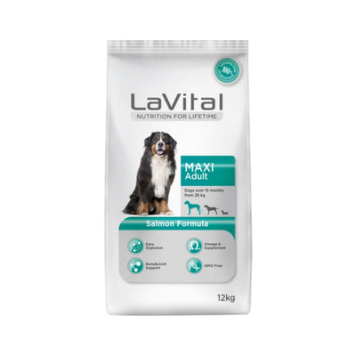Lavital Maxi Adult Somon Balıklı 12 Kg Yetişkin Kuru Köpek Maması