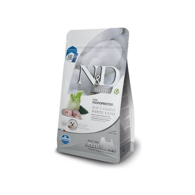 N&D White Dog Levrek, Rezene, Spirulina 2 Kg Mini Beyaz Yetişkin Köpek Maması