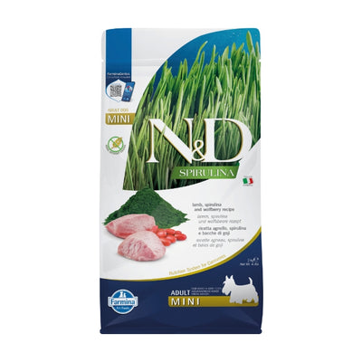 N&D Spirulina Kuzu Etli 2 Kg Mini Yetişkin Kuru Köpek Maması