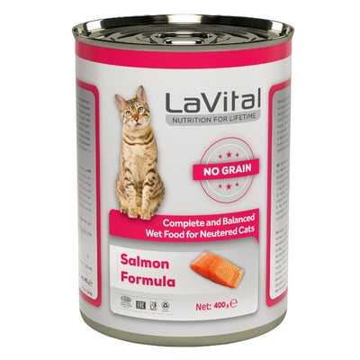 Lavital Steril Kedi Somon Etli 400gr - Püre