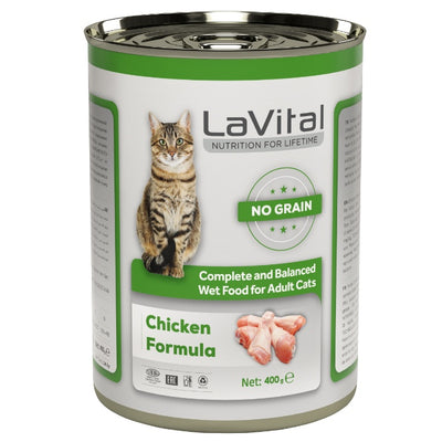 Lavital Yetişkin Kedi Tavuk Etli 400gr - Püre
