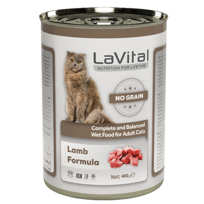 Lavital Yetişkin Kedi Kuzu Etli 400gr - Püre