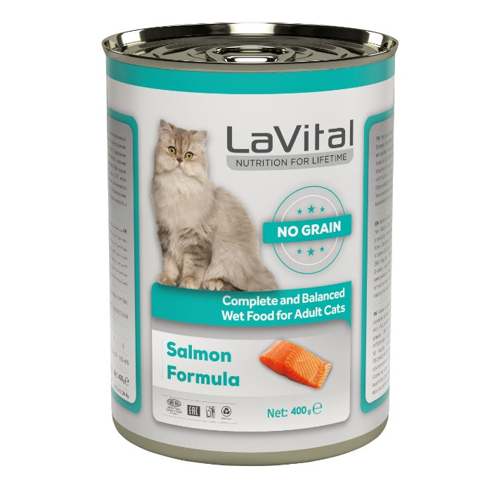 Lavital Yetişkin Kedi Somon Etli 400gr - Püre