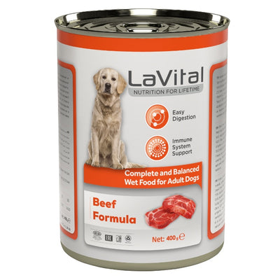 Lavital Yetişkin Köpek Sığır Etli 400gr - Püre