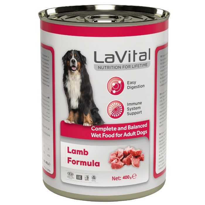 Lavital Yetişkin Köpek Kuzu Etli 400gr - Püre