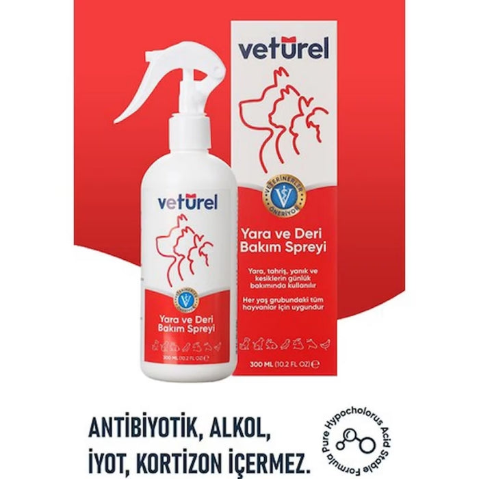 Vetürel Yara Ve Deri Bakım Spreyi 300ml