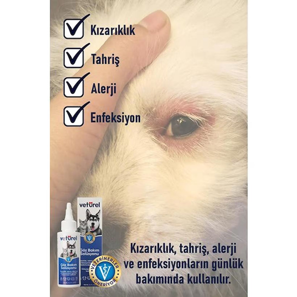 Vetürel Göz Bakım Solüsyonu 100ml