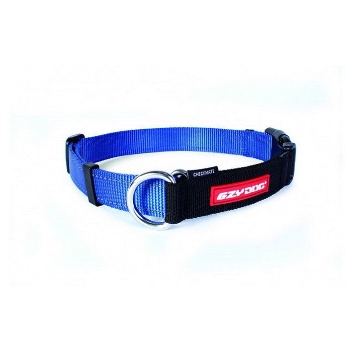 EzyDog COLLAR CHECKMATE L BLUE