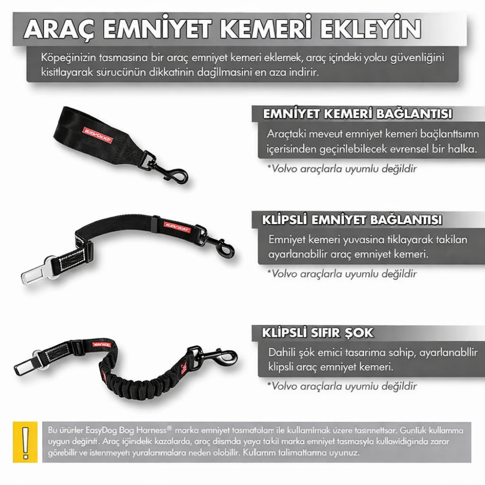 EzyDog Harnes Quick Fit M Black