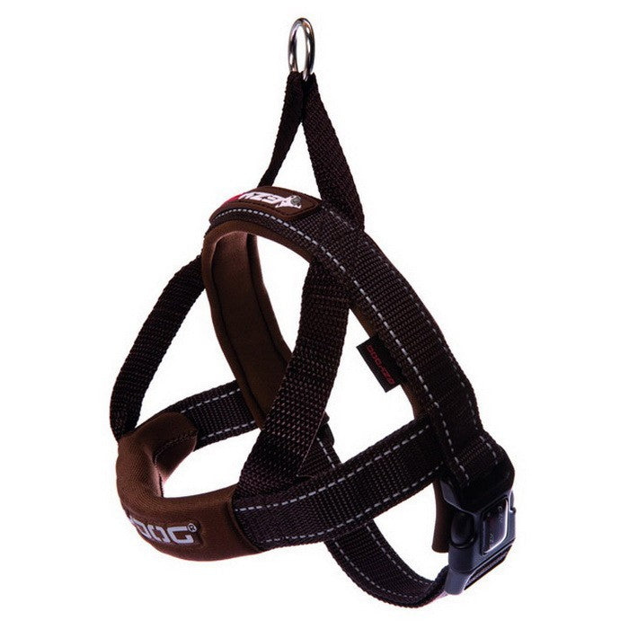 EzyDog Harnes Quick Fit M Chocolate