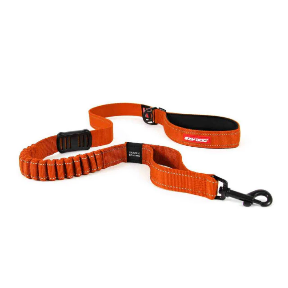 Ezydog Leash Zero Shock 48" Orange 122cm