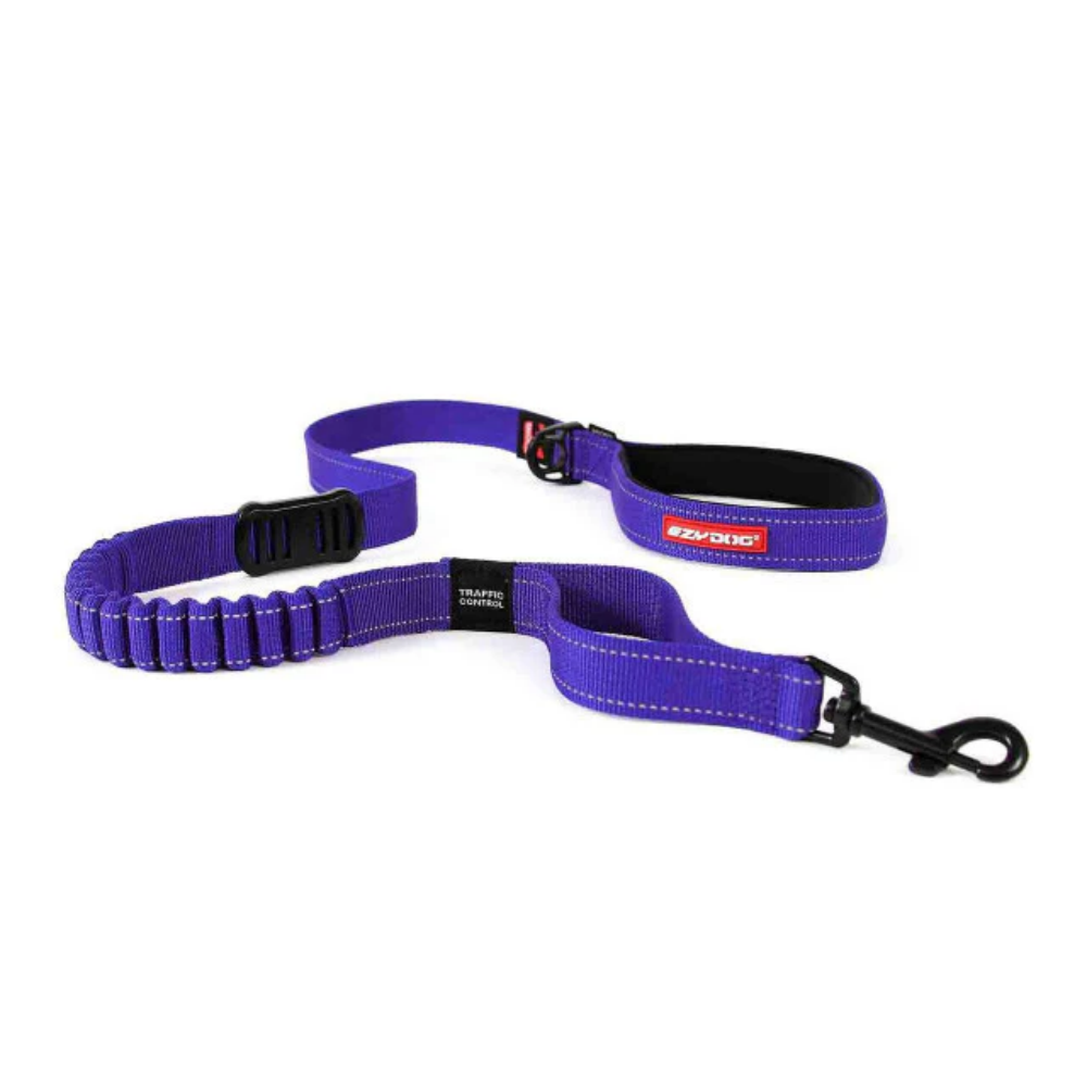 Ezydog Leash Zero Shock 48" Purple 120cm