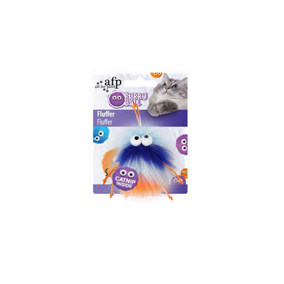 AFP Furry Ball-Fluffer Catnipli - Turuncu 15x8x3,5cm
