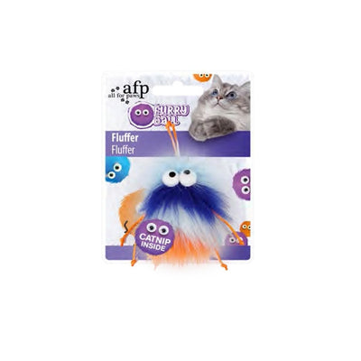 AFP Furry Ball-Fluffer Catnipli - Turuncu 15x8x3,5cm