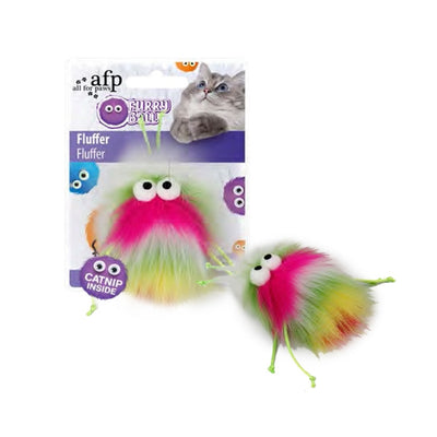 AFP Furry Ball-Fluffer Catnipli- Pembe 15x8x3,5cm