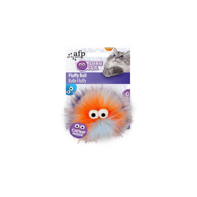 AFP Furry Ball-Fluffer Catnipli- Turuncu 9,5x9x5x5cm