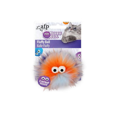 AFP Furry Ball-Fluffer Catnipli- Turuncu 9,5x9x5x5cm