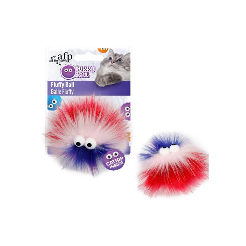 AFP Furry Ball-Fluffer Catnipli- Pembe 9,5x9x5x5cm