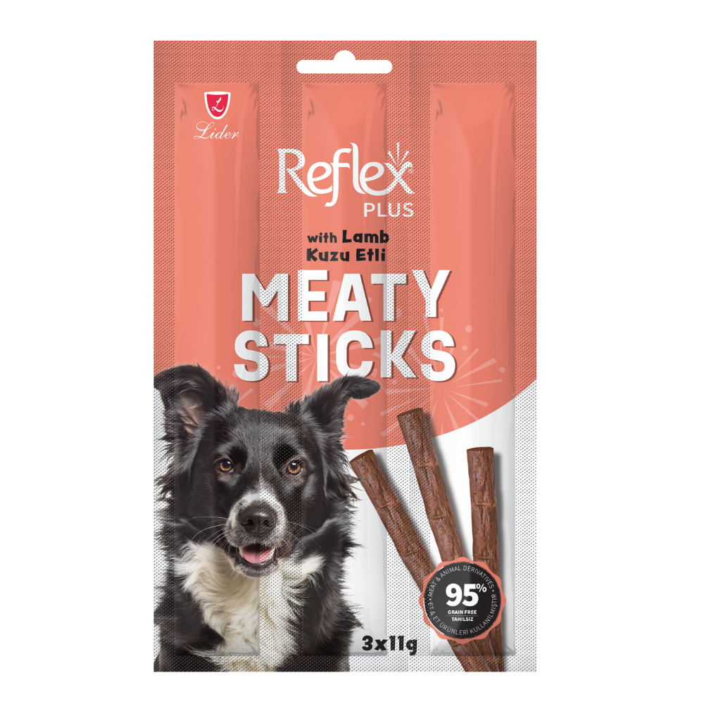 Reflex Kuzu Etli Köpek Ödül Çubuğu 11gr 3 Adet