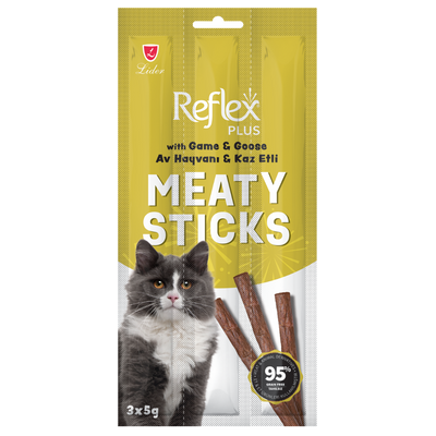 Reflex Av Hayvanlı&Kaz Etli Kedi Ödül Çubuğu 5gr 3 Adet