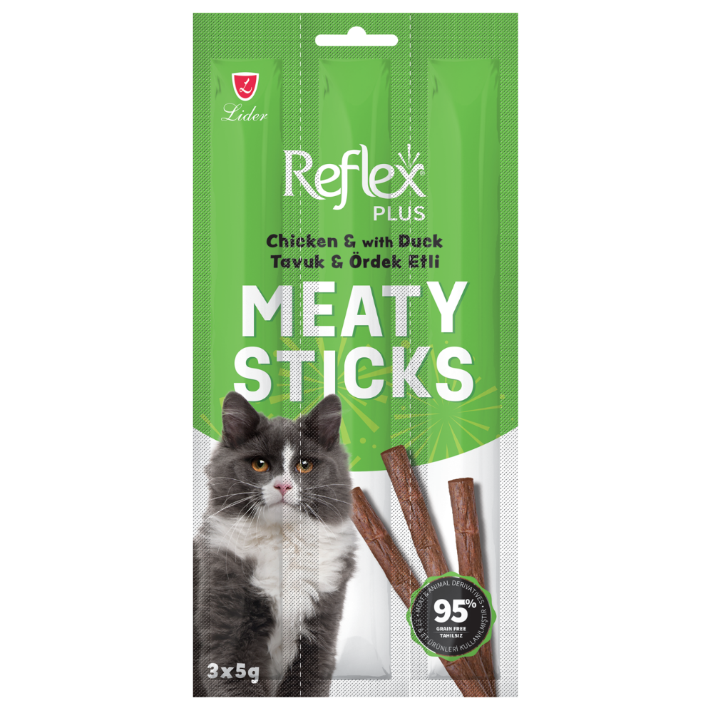 Reflex Tavuklu&Ördekli Kedi Ödül Çubuğu 5gr 3 Adet
