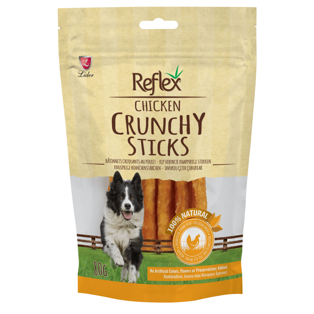 Reflex Tavuk Parçalı Çıtır Çubuk 80gr Köpek Ödül Maması