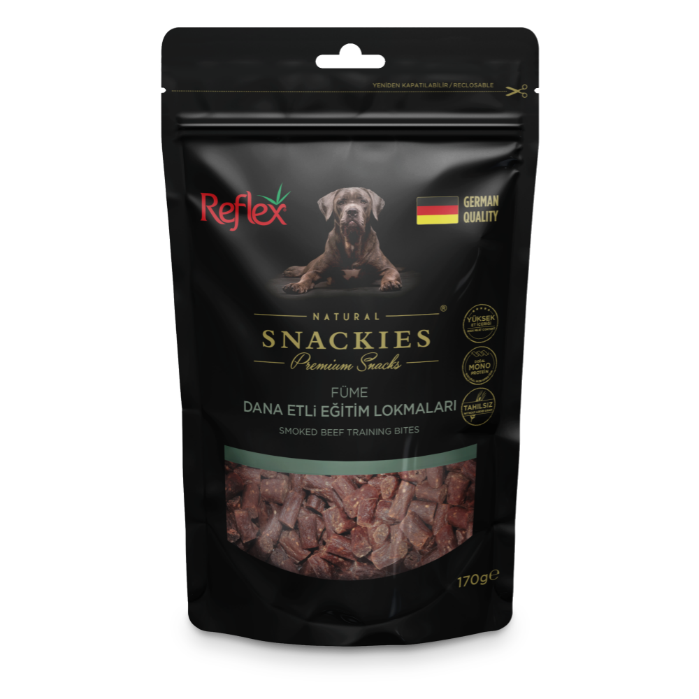 Reflex Snackies Füme Dana Etli Lokmalık Yetişkin Köpek Ödülü 170gr