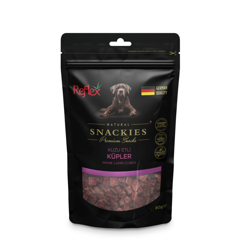Reflex Snackies Kuzu Etli Küpler Yetişkin Köpek Ödülü 80gr