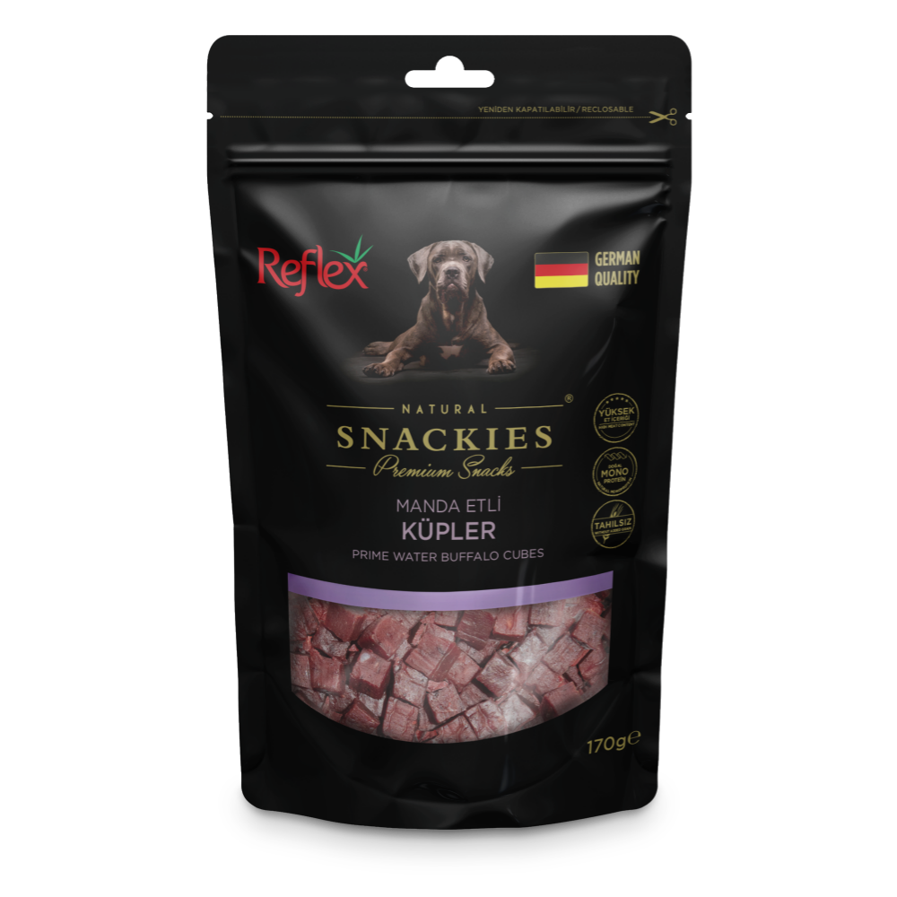 Reflex Snackies Manda Etli Küpler Yetişkin Köpek Ödülü 170gr