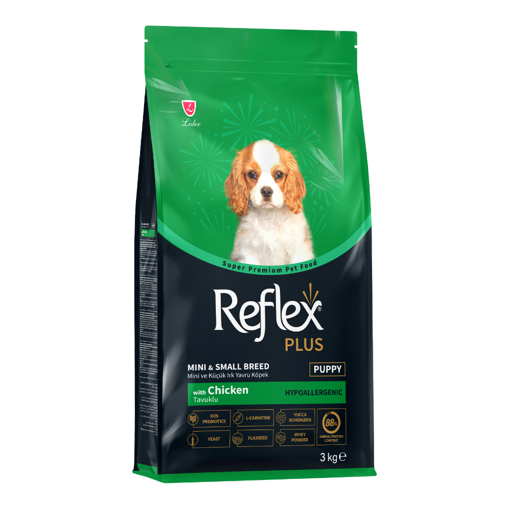 Reflex Plus Junior Tavuklu 3 Kg Mini-Small Breed Yavru Kuru Köpek Maması