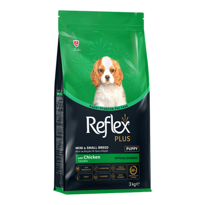 Reflex Plus Junior Tavuklu 3 Kg Mini-Small Breed Yavru Kuru Köpek Maması