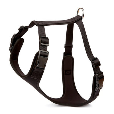 Doggie Havalı Dokuma Göğüs Tasması Siyah 2,5X65-75Cm