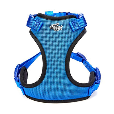 Doggie Havalı Dokuma Göğüs Tasması Royalmavi 1,5X35-45Cm