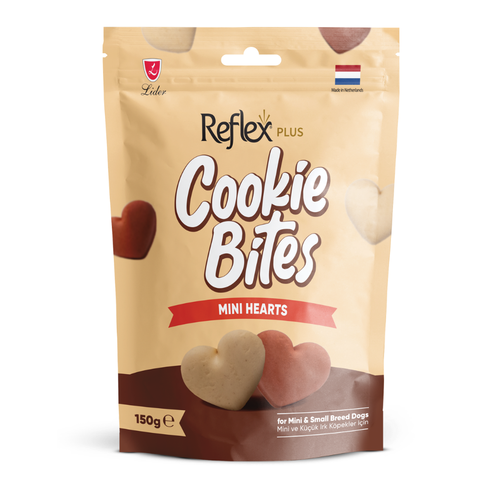 Reflex Plus Mini Hearts Mini ve Küçük Irk Yetişkin Köpek Ödül Maması 150gr