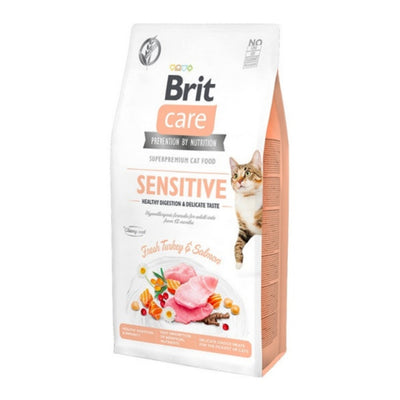 Brit Care Hipoalerjenik Sensitive Hindi ve Somonlu Tahılsız Hassas Kedi Maması 2 Kg