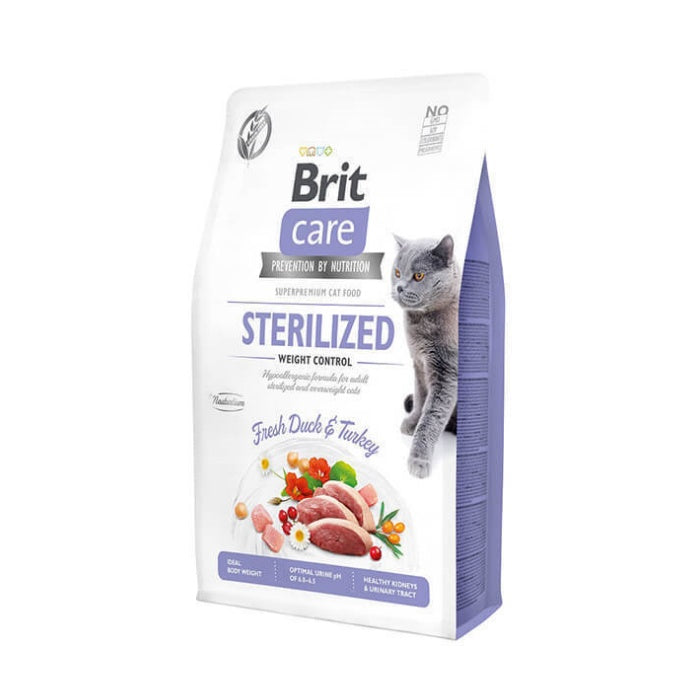 Brit Care Hypo-Allergenic Ördekli Tahılsız Kısırlaştırılmış Kedi Maması 7 Kg