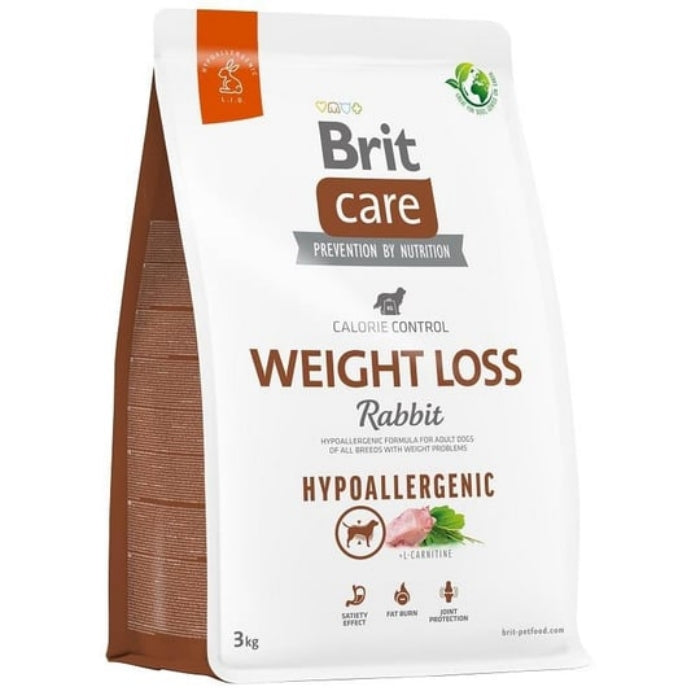 Brit Care Hipoalerjenik Weight Loss Kilo Kontrolü için Tavşanlı Yetişkin Köpek Maması 3 Kg