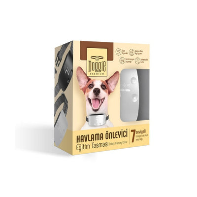 Doggie Havlama Önleyici Eğitim Tasması Beyaz