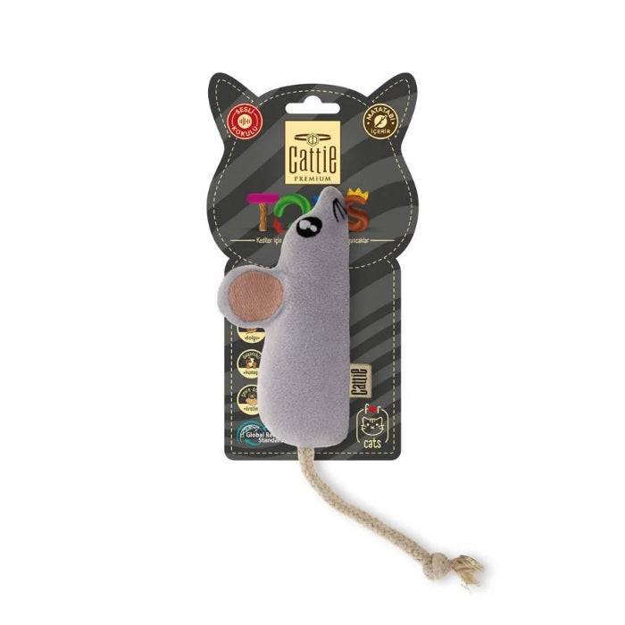 Cattie Matatabi İçerikli Kedi Oyuncağı Peluş Fare 11Cm