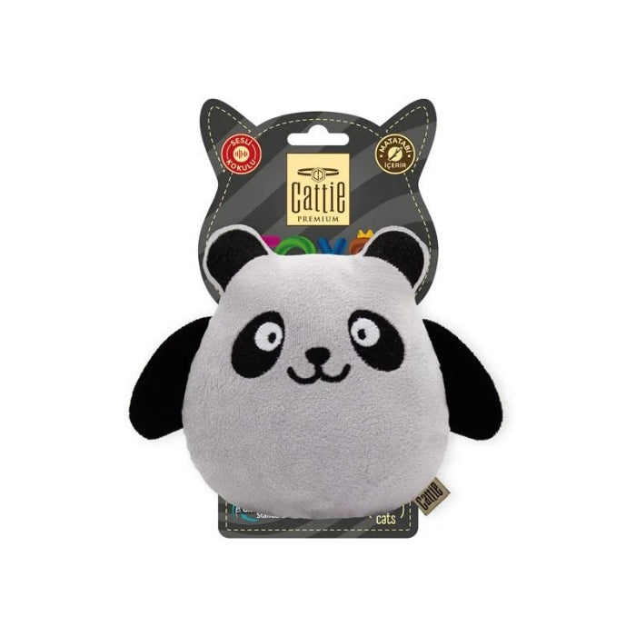 Cattie Matatabi İçerikli Kedi Oyuncağı Peluş Panda 15Cm