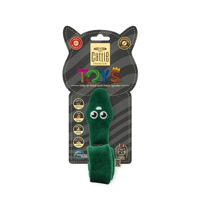 Cattie Matatabi İçerikli Kedi Oyuncağı Peluş Yılan 33Cm