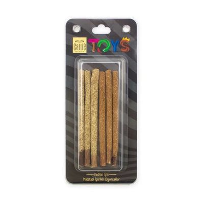 Cattie Matatabi İçerikli Kedi Oyuncağı Kaplamalı Çubuk 12Cm 6Lı