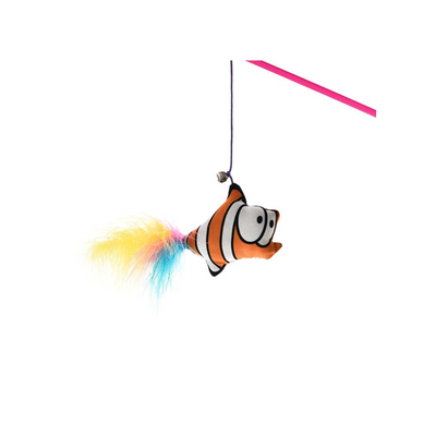 Zampa Palyaço Balığı Tüylü Peluş Kedi Oltası 48cm