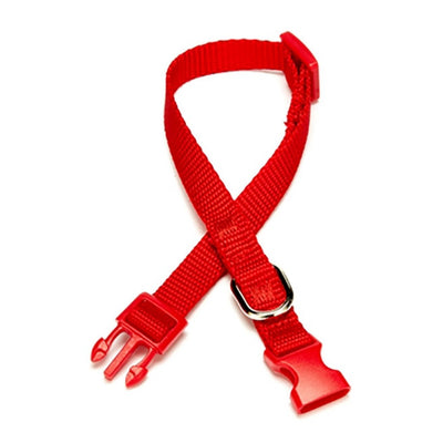 Doggie Ayarlanabilir Özellikli Dokumadan El Yapımı Köpek Boyun Tasması 1x20-30cm - Red